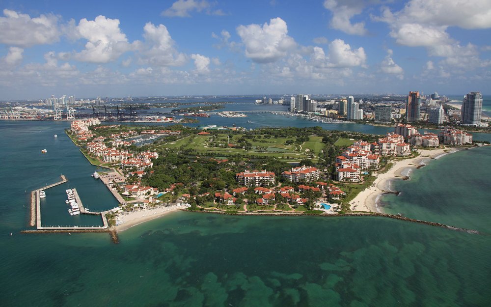 Fisher Island aerial