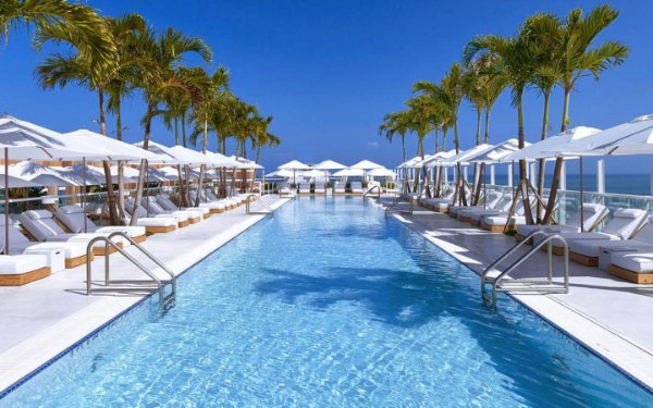 Rooftop pool at 1 Hotel South Beach