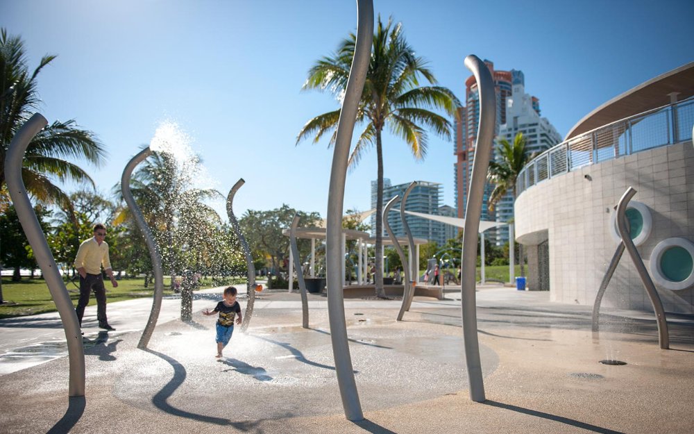 Splash Pad at South Pointe Park