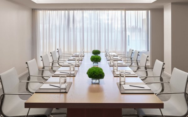 View of a meeting studio room at Miami Beach Edition Hotel