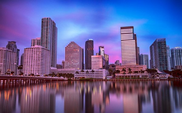 View of Brickell from Brickell Key